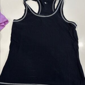 Black halter tank top